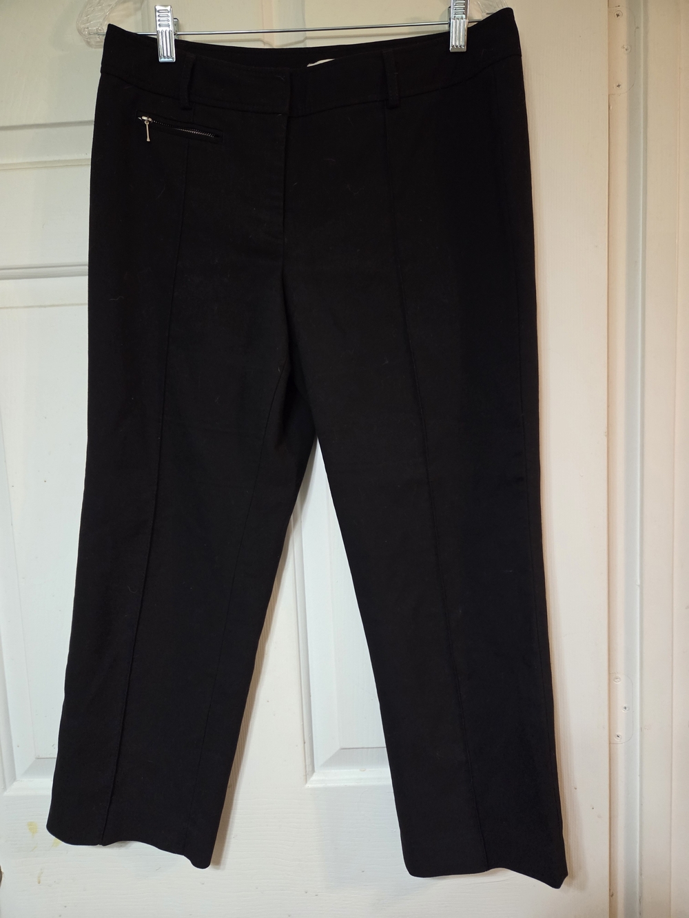 White House Black Market Black Straight-Leg Pants